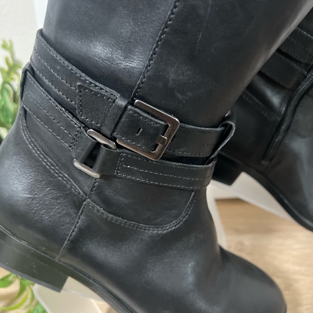 LifeStride Reid Black Knee-High Riding Boots – Women’s 7W (Wide Calf) - Picture 2 of 5